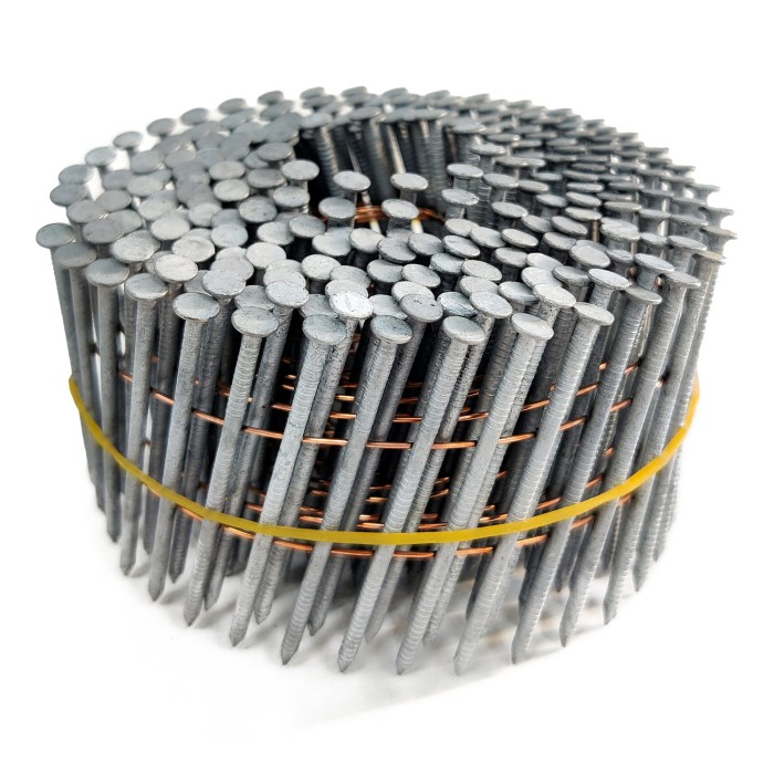 Барабанные гвозди H&H 2.3х60 Ring HDG (Горячий цинк 2500 шт)