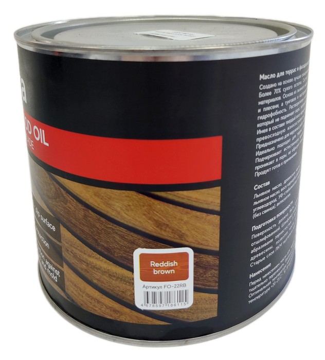 Масло для террас и фасадов Finka Exterior Wood Oil (Reddish brown) 2.2 L