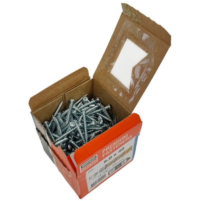 Шуруп для перфорации Simpson CSA 5,0x40MM (Цинк, 250шт)