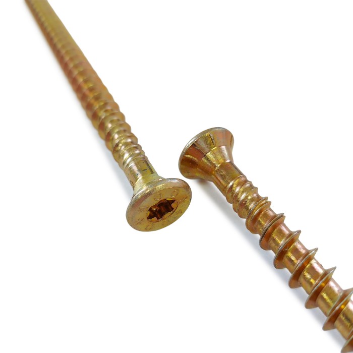 Шурупы Schmid Rapid FT SK Half-tip 12.0x300/280 TX50 (Жёлтый цинк, полная резьба, потай, 25шт)