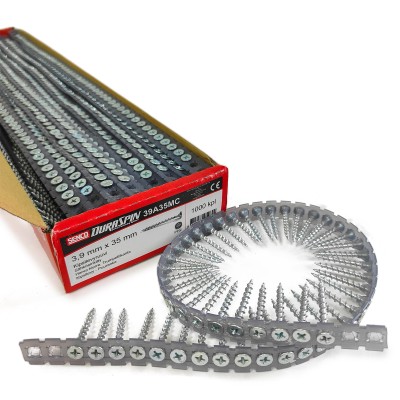 Ленточные саморезы Senco PH2 3.9x35mm (Цинк, ГКЛ-дерево)