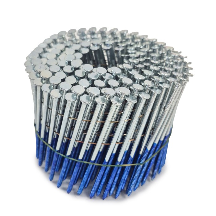 Строительные барабанные гвозди Finka 3.1х90 Ring NK (Цинк, 1600шт)