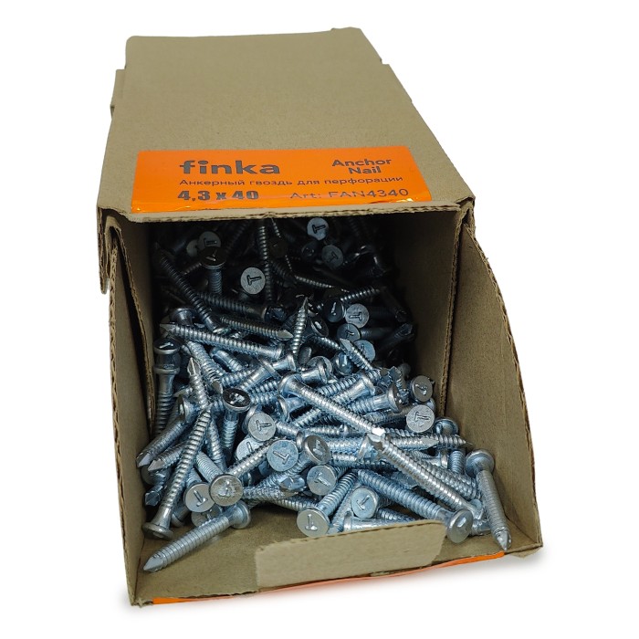 Гвоздь для перфорации Finka Anchor Nail 4.3x40 (Цинк 500шт)