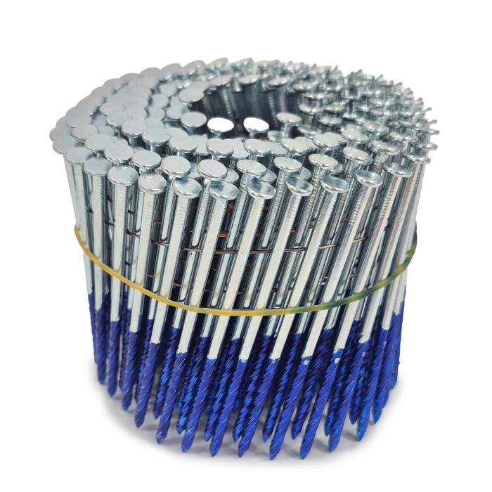 Строительные барабанные гвозди Finka 3.1х90 Screw NK (Цинк, 1600шт)