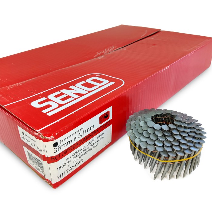 Кровельные гвозди SENCO 3.1x38 HDG (Горячий цинк 1800 шт)
