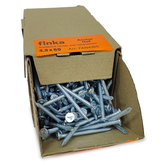 Гвоздь для перфорации Finka Anchor Nail 4.3x60 (Цинк 400шт)