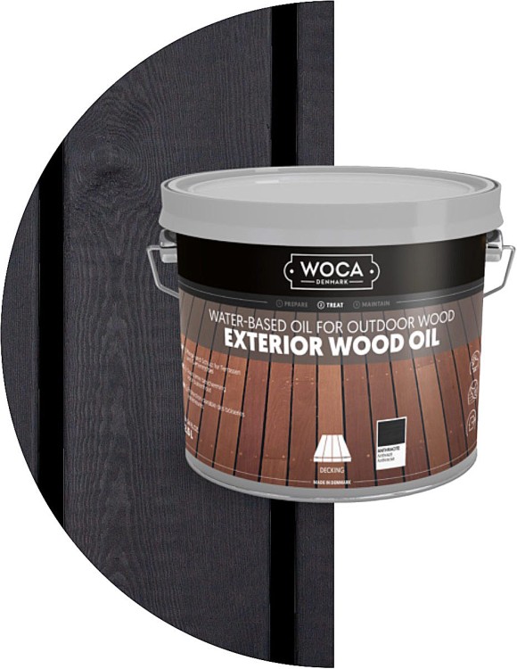 WOCA Exterior Wood Oil Anthracite Масло (2.5l) Антрацит