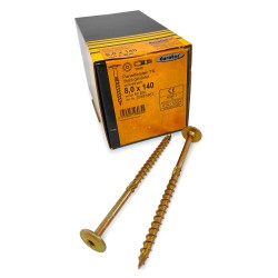 Саморезы конструкционные Eurotec Paneltwistec TK 8.0x140/80/10 TX40 (Тарелка, 50шт) Саморезы конструкционные Eurotec Paneltwistec TK 8.0x140/80/10 TX40 (Тарелка, 50шт)