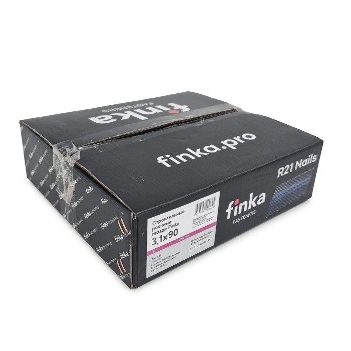 Строительные реечные гвозди Finka R21 3.1x90 Ring NK (Цинк, 2000шт)