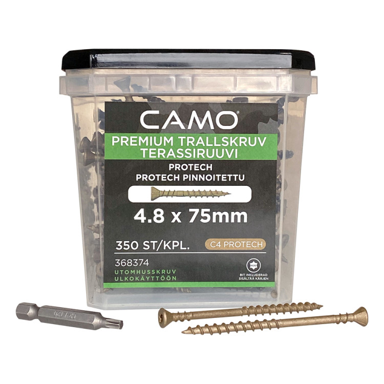 Саморезы CAMO ProTech C4 Premium Decking 4.8x75 mm T20 350шт