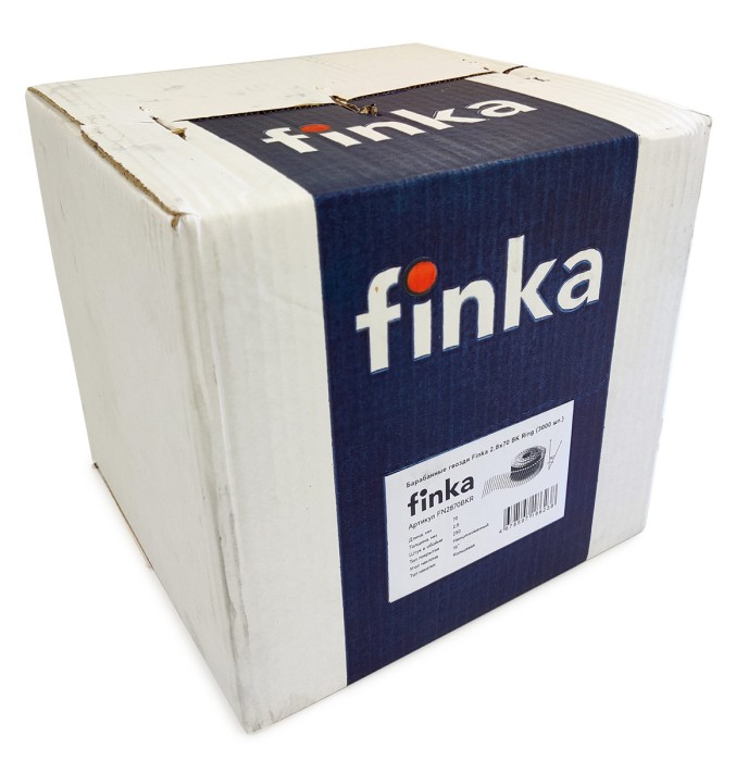 Барабанные гвозди Finka 2.8х70 BK Ring (3000 шт)