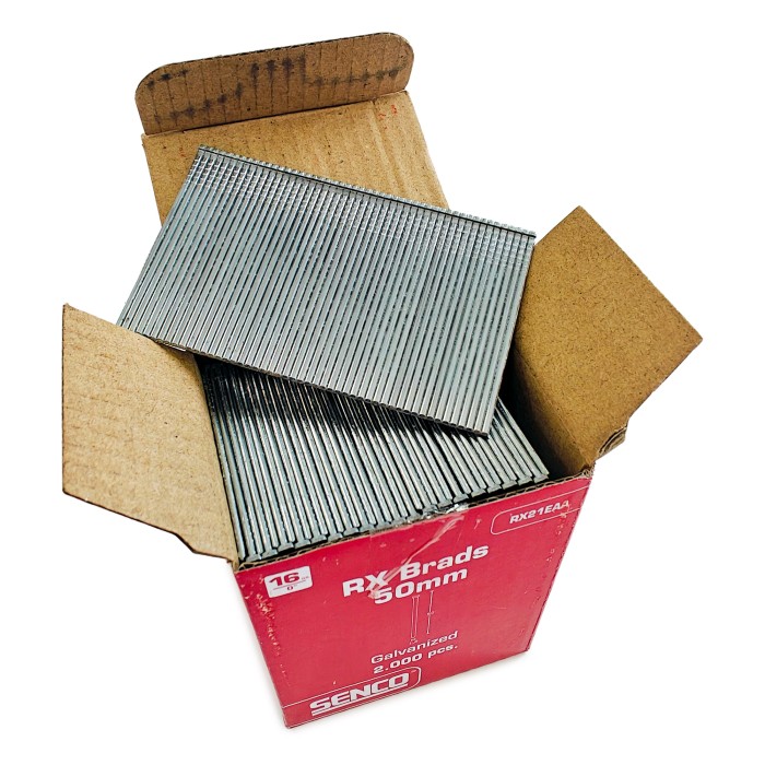 Отделочные гвозди Senco RX 16ga 50 мм (Цинк 2000 шт)