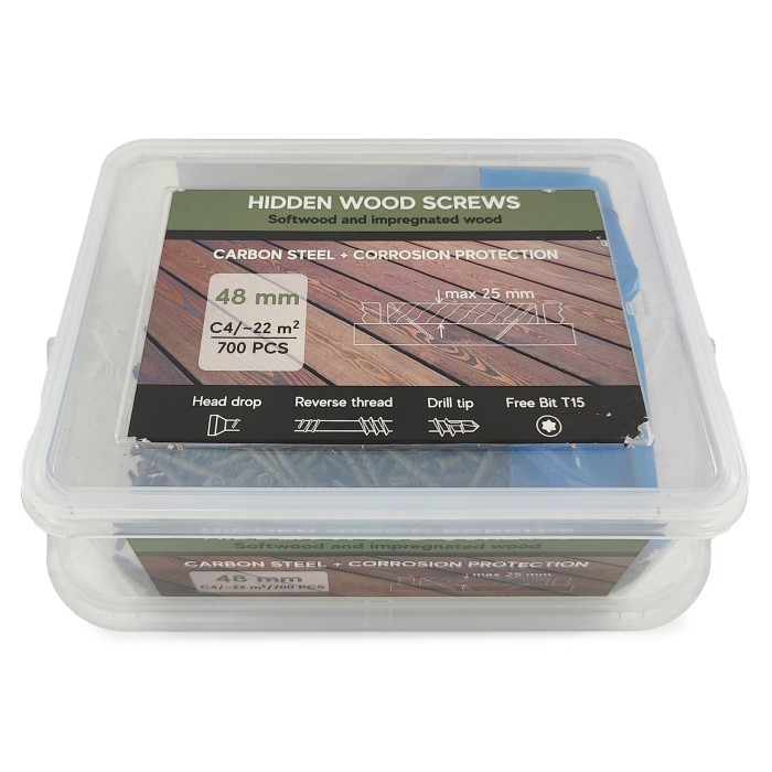 Саморезы Finka Hidden Deck Screws C4 48 mm (700 шт)