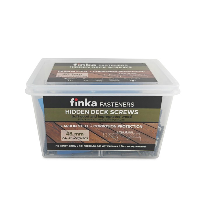 Саморезы Finka Hidden Deck Screws C4 48 mm (700 шт)