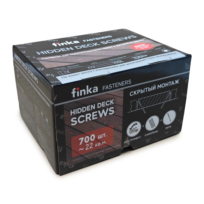 Саморезы Finka Hidden Deck Screws C4 48 mm (700 шт)