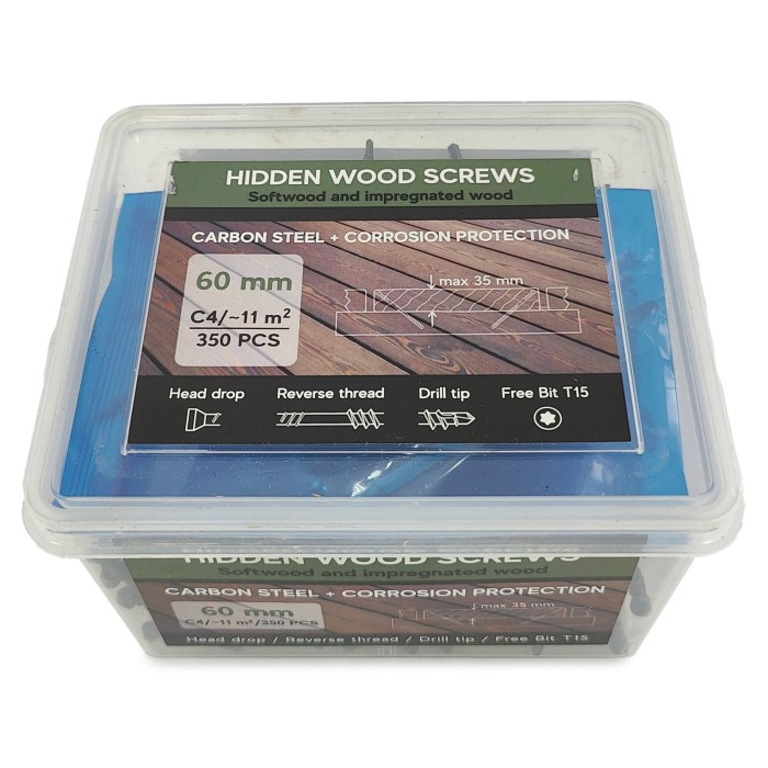 Саморезы Finka Hidden Deck Screws C4 60 mm (350 шт)