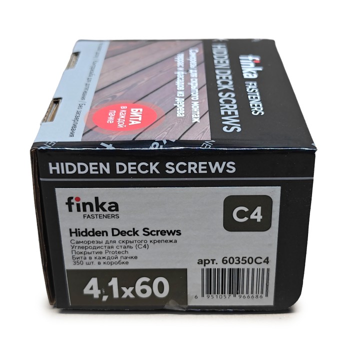 Саморезы Finka Hidden Deck Screws C4 60 mm (350 шт)
