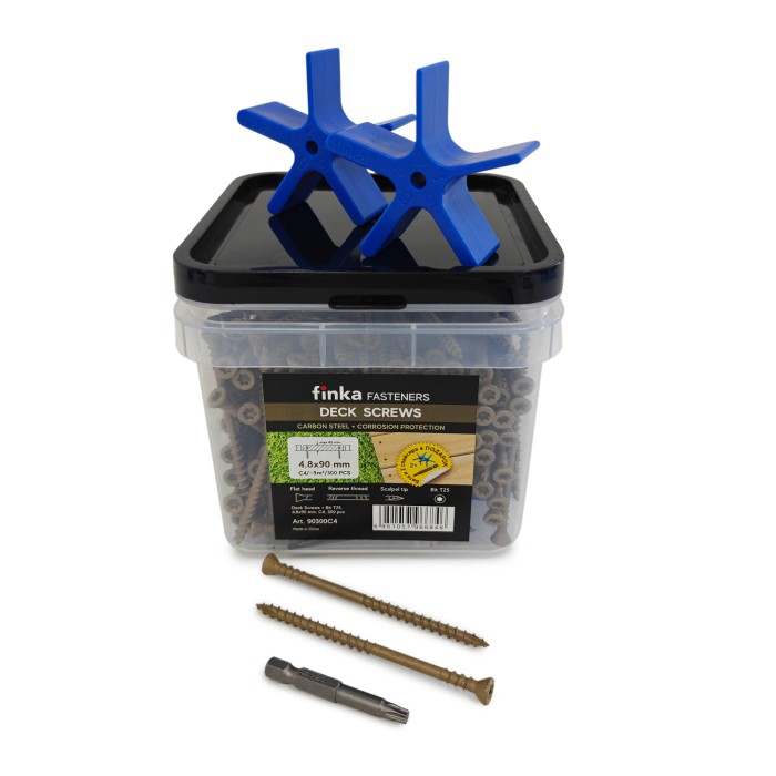 Саморезы Finka Deck Screws C4 4,8x90 mm T25 (300 шт)