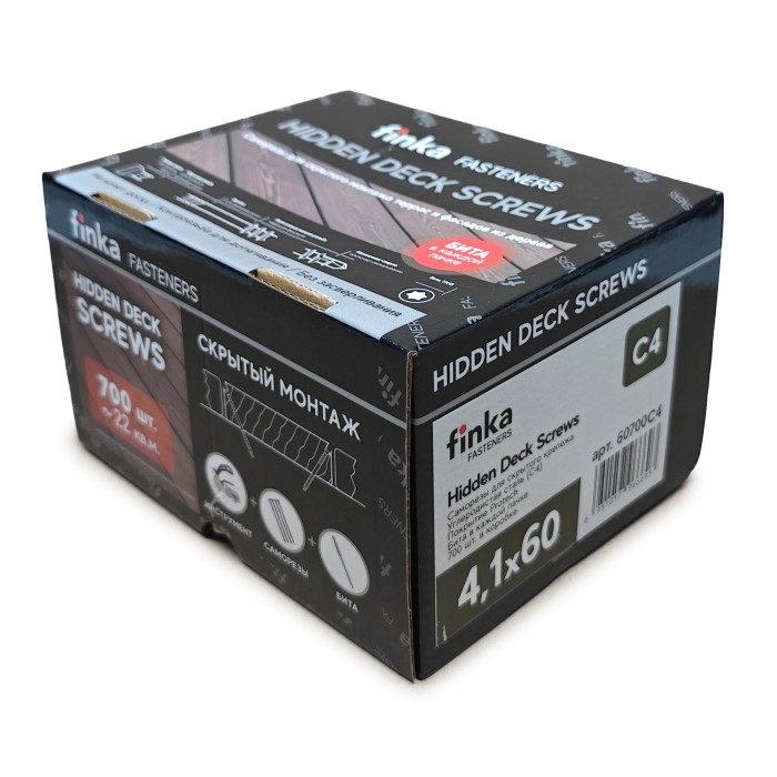 Саморезы Finka Hidden Deck Screws C4 60 mm (700 шт)