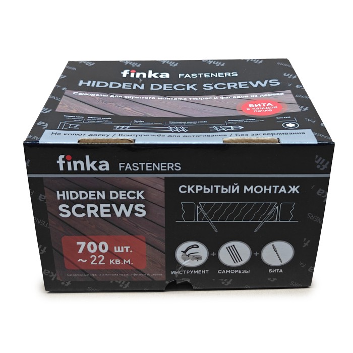 Саморезы Finka Hidden Deck Screws C4 60 mm (700 шт)