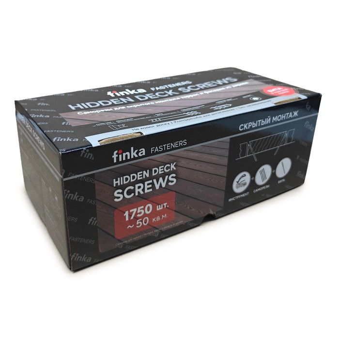 Саморезы Finka Hidden Deck Screws C4 48 mm (1750 шт)
