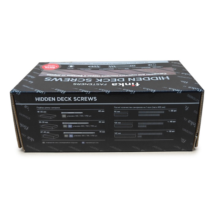 Саморезы Finka Hidden Deck Screws C4 48 mm (1750 шт)