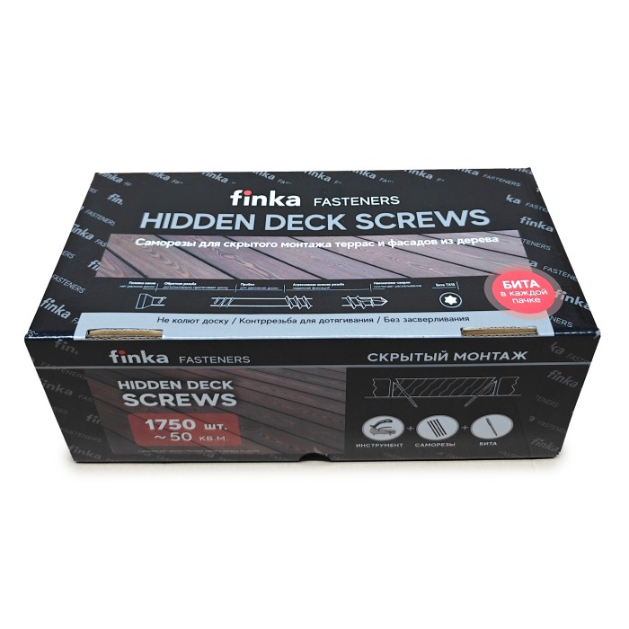 Саморезы Finka Hidden Deck Screws C4 48 mm (1750 шт)