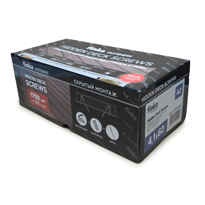 Саморезы Finka Hidden Deck Screws A2 60 mm (1750 шт)