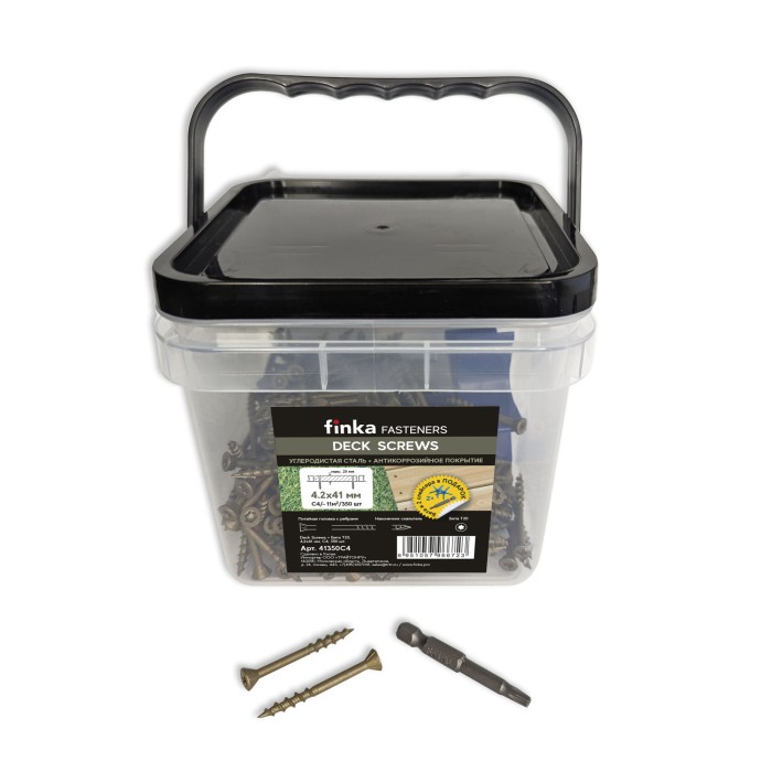 Саморезы Finka Deck Screws C4 4,2x41 mm T20 (350 шт)