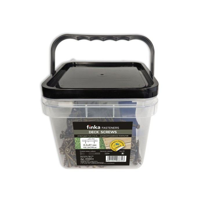 Саморезы Finka Deck Screws C4 4,2x41 mm T20 (350 шт)