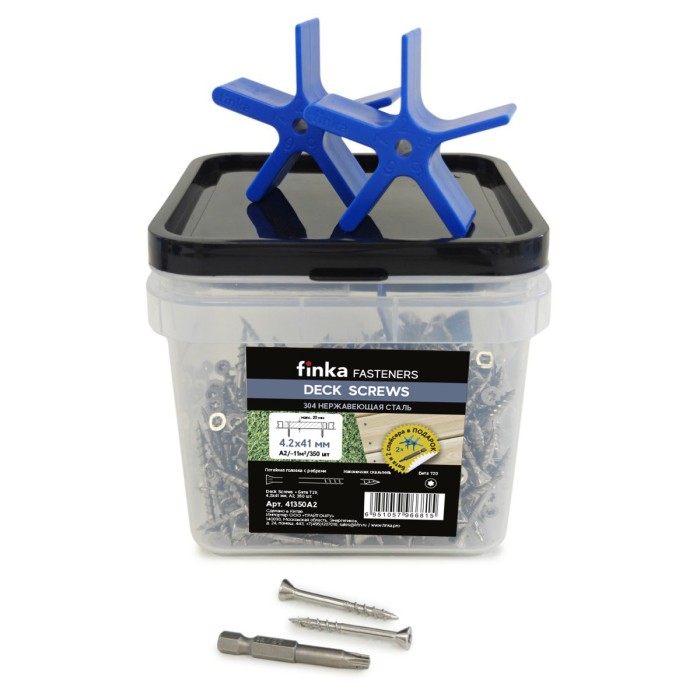 Саморезы Finka Deck Screws A2 4,2x41 mm T20 (350 шт)