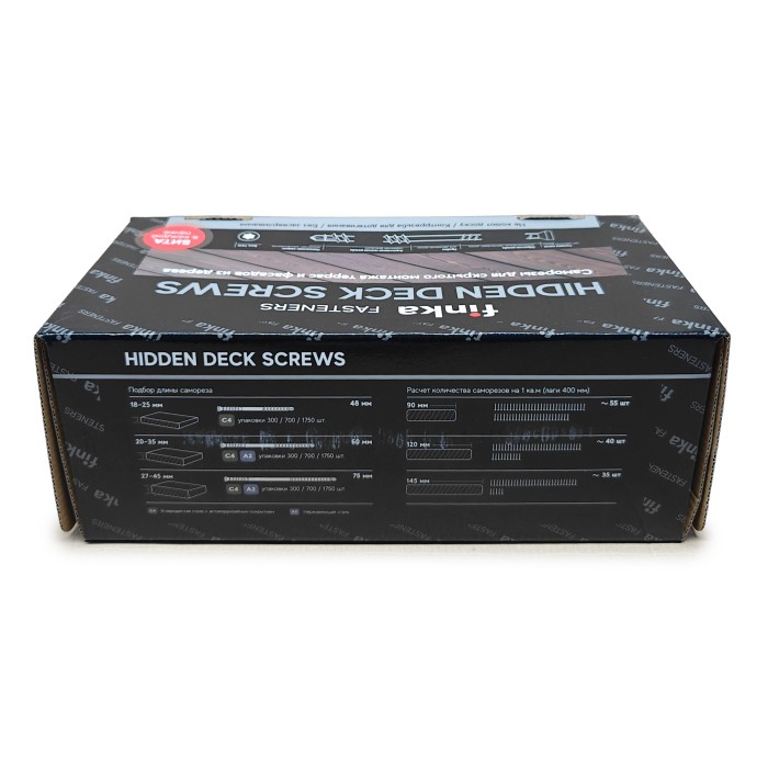 Саморезы Finka Hidden Deck Screws C4 60 mm (1750 шт)