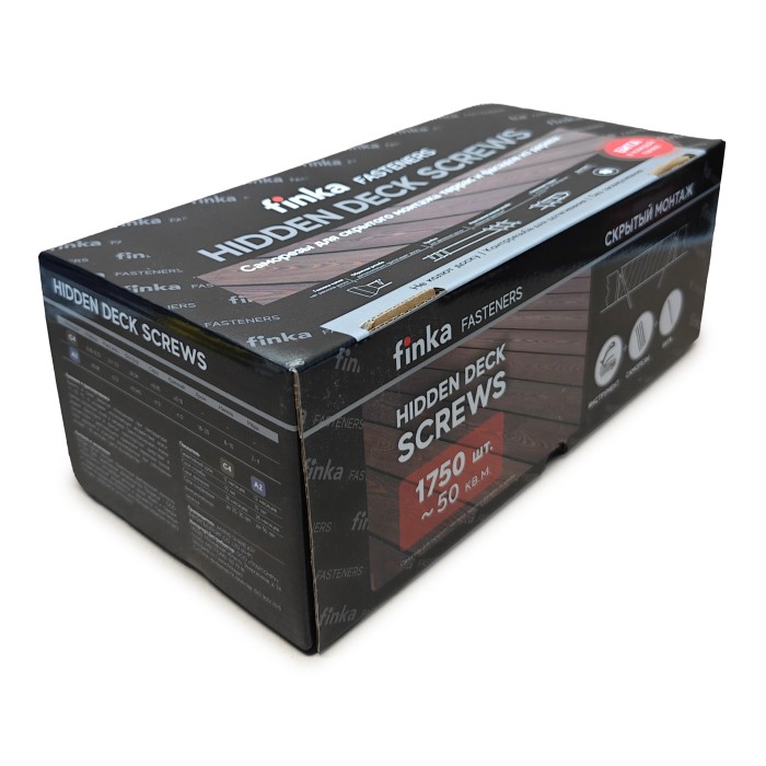Саморезы Finka Hidden Deck Screws C4 60 mm (1750 шт)