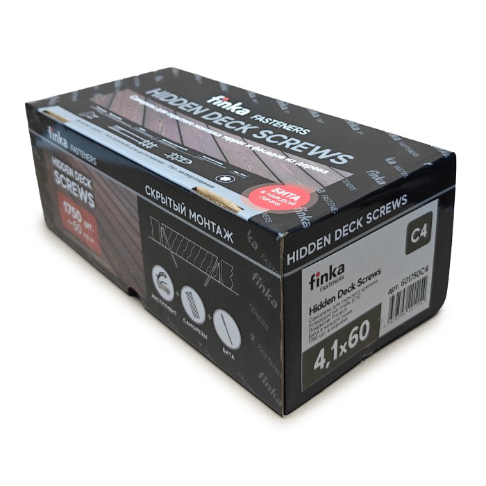 Саморезы Finka Hidden Deck Screws C4 60 mm (1750 шт)