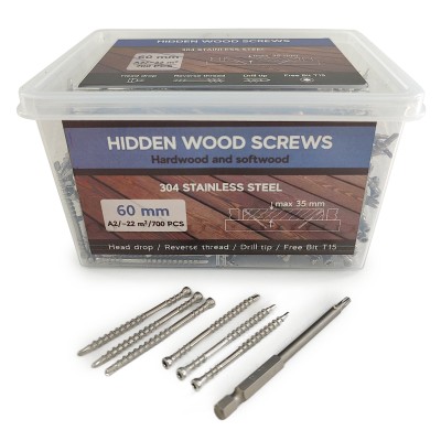 Саморезы Finka Hidden Deck Screws A2 60 mm (700 шт)
