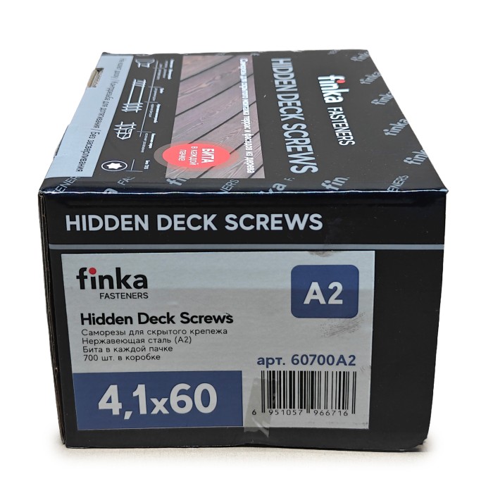 Саморезы Finka Hidden Deck Screws A2 60 mm (700 шт)