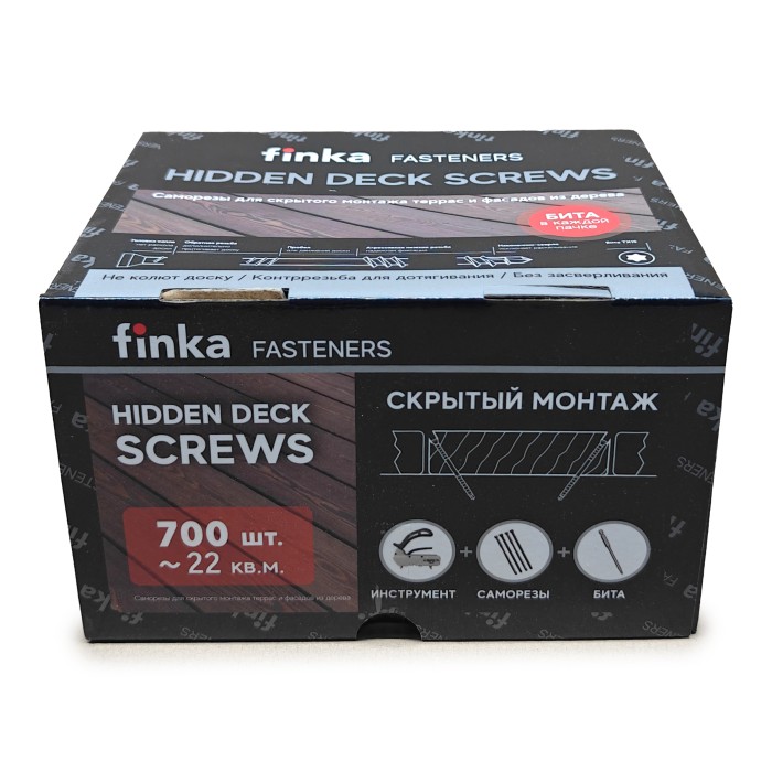 Саморезы Finka Hidden Deck Screws A2 60 mm (700 шт)