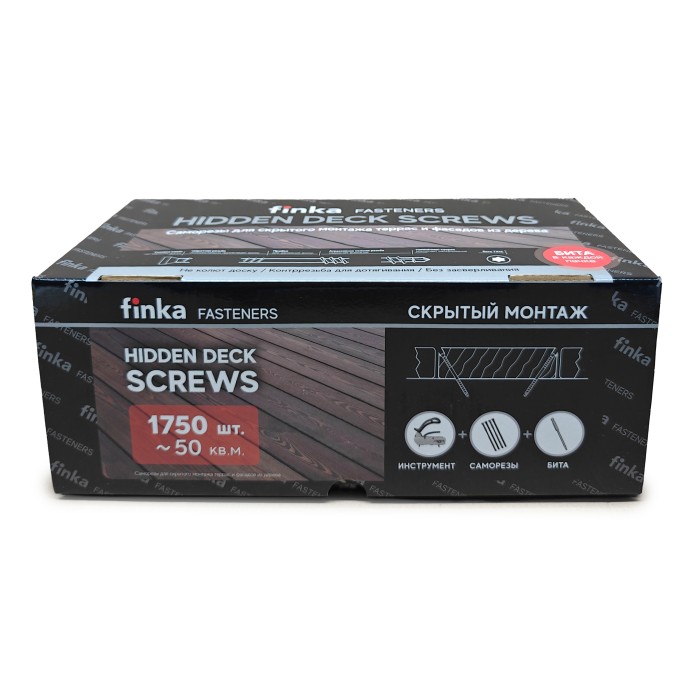 Саморезы Finka Hidden Deck Screws A2 75 mm (1750 шт)