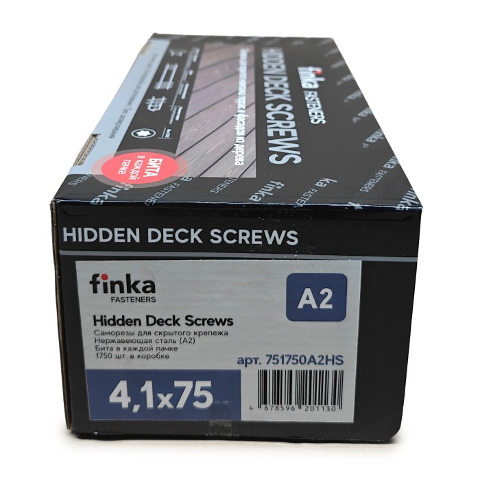 Саморезы Finka Hidden Deck Screws A2 75 mm (1750 шт)