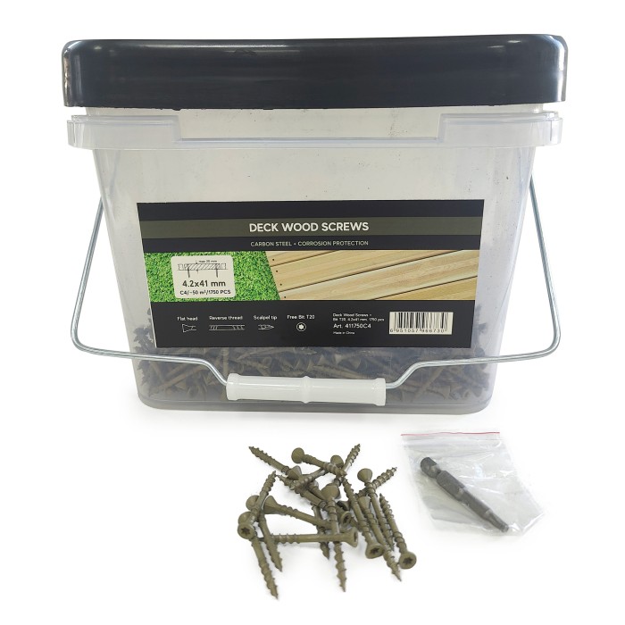 Саморезы Finka Deck Screws C4 4,2x41 mm T20 (1750 шт)