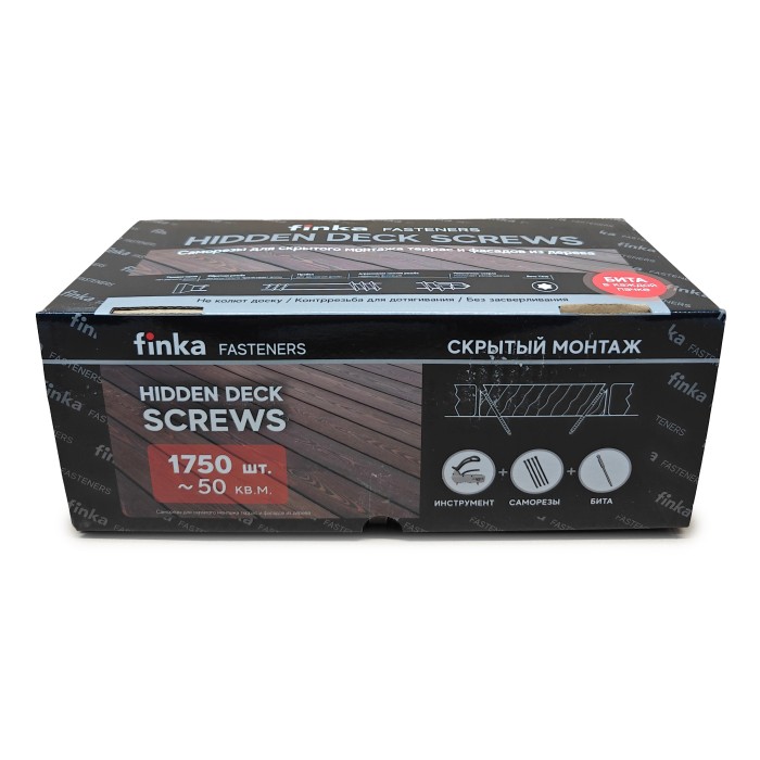 Саморезы Finka Hidden Deck Screws C4 75 mm (1750 шт)