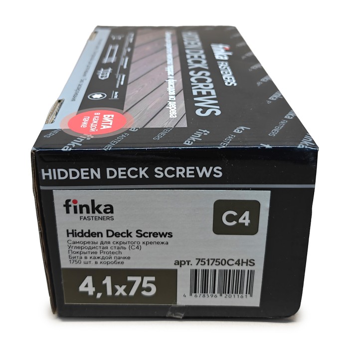 Саморезы Finka Hidden Deck Screws C4 75 mm (1750 шт)
