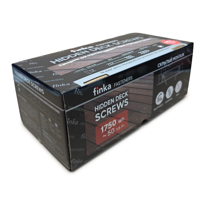 Саморезы Finka Hidden Deck Screws C4 75 mm (1750 шт)