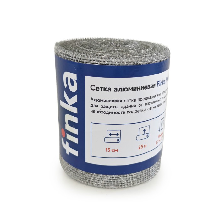 Сетка алюминиевая от грызунов Finka 0,15x25m