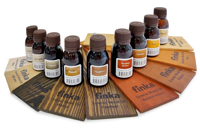 Масло для террас и фасадов Finka Exterior Wood Oil 25 мл (Набор пробников 9шт)