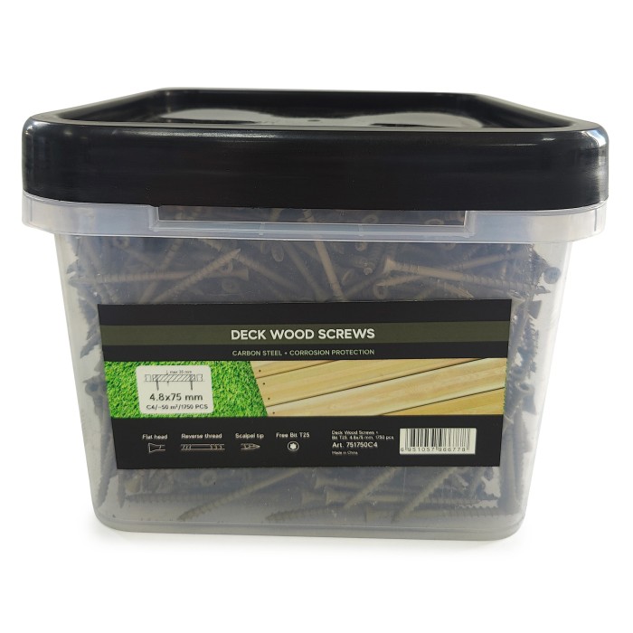 Саморезы Finka Deck Screws C4 4,8x75 mm T25 (1750 шт)