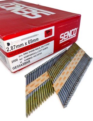 Реечные гвозди SENCO D34 2.9x65 Ring HDG (Горячий цинк 2000 шт)