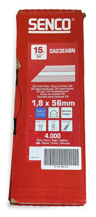 Финишные гвозди Senco DA 1.8x56 (Гальваника 4000 шт)