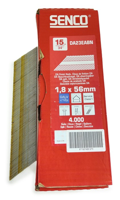 Финишные гвозди Senco DA 1.8x56 (Гальваника 4000 шт)