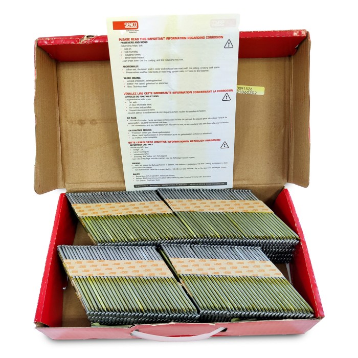 Реечные гвозди SENCO D34 3.1x90 Ring HDG (Горячий цинк 2000 шт)